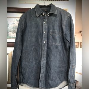 Slim J Crew denim shirt